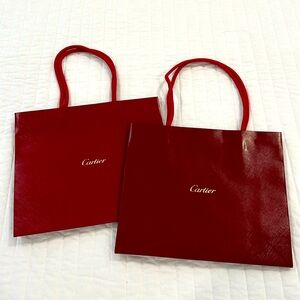 Cartier Red Shopper paper bags set of 2